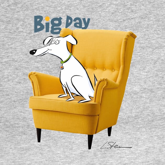 Big Day for a Big Dog by Laurie Stein Art